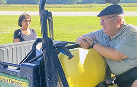 Joan Therien and Scott Miller at Sunshine Meadows